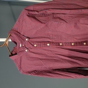 Sonoma Long Sleeve Button down Plaid Shirt